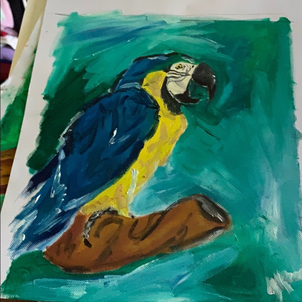 Parrot painting